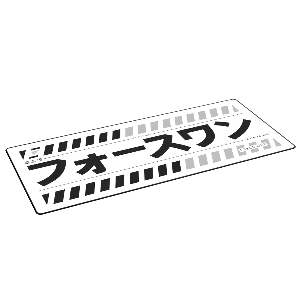 Mousepad Force One Skyhawk Katana Xxl, 900x400mm, Branco Mousepad Force One Skyhawk Katana Xxl, 900x400mm, Branco