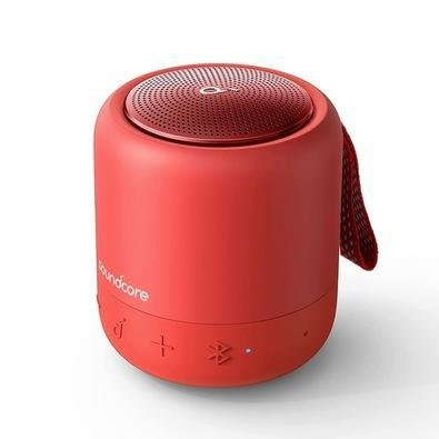 Caixa De Som Elashopp, Bluetooth, USB-C, Anker A3119, Vermelho
