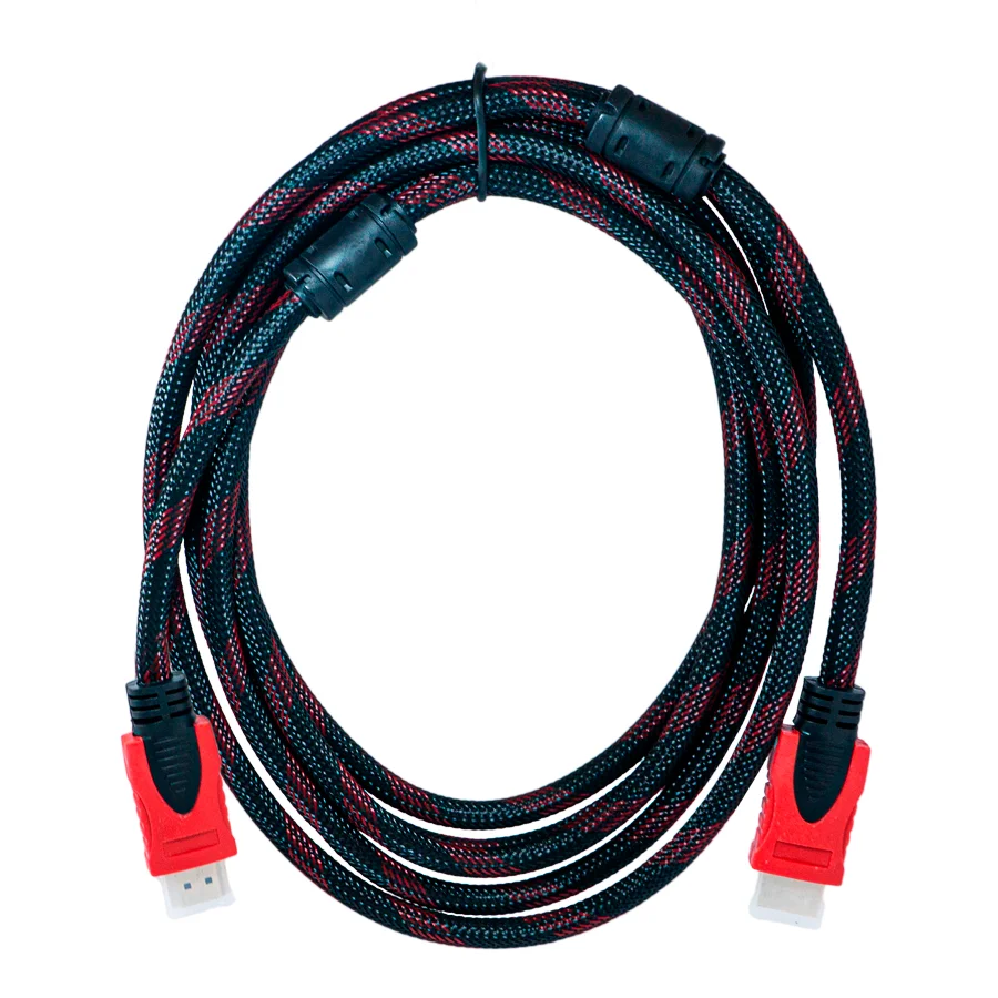 Imagem 2 de 4 do produto 5 Cabos HDMI Hayom, 3 Metros, Blindado, Full HDMI 4K, LED Resistente, PC