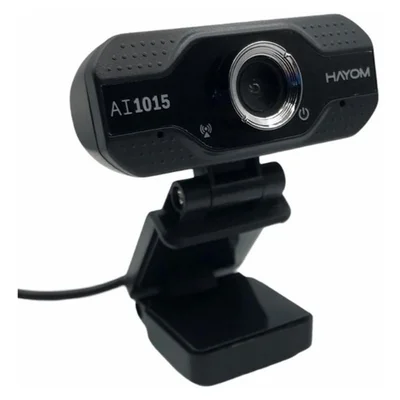 Webcam Hayom Câmera Full HD, 1080p, Microfone, USB, Home Office, PC