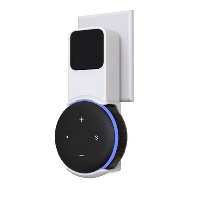 Suporte De Tomada Sculpy Stand Amazon Alexa Echo Dot 3, Parede