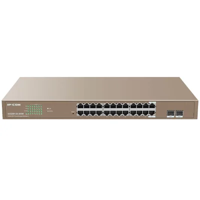 Switch Gerenciável Ip-com, 24 Portas, Gigabit 10/100/1000 + 2 Portas Sfp Gigabit Poe - G3326p-24-410w