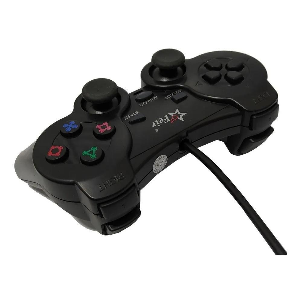 Imagem 2 de 3 do produto Controle Joystick Playstation Feir, Com Fio, USB, Raspberry Pc