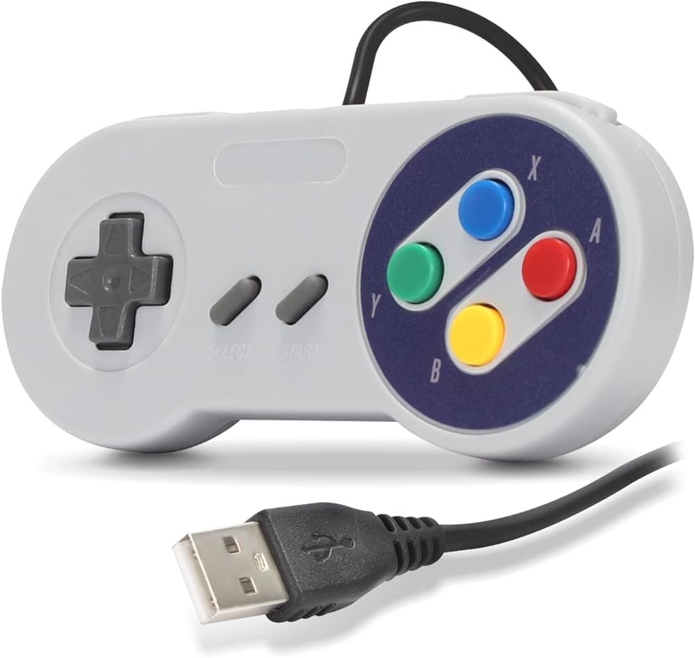 Controle Snes USB, Super Nintendo Emulador, PC, Notebook - Retrô