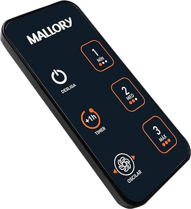 Imagem 5 de 5 do produto Ventilador de Coluna Mallory Max Control, 40cm, 140w, 220V, Preto E Grafite