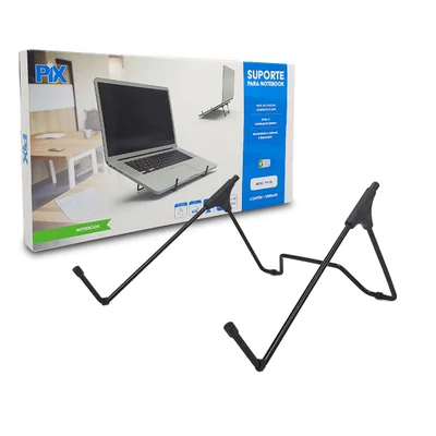 Suporte Para Notebook Pix Px-12, Ergonômico, Preto - Nr17