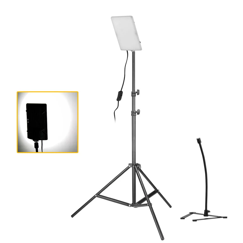 Imagem 3 de 5 do produto Kit com2 Iluminadores LED, 20w + Tripé, 2 Metros, Braço Articulável, Suporta até 2kg