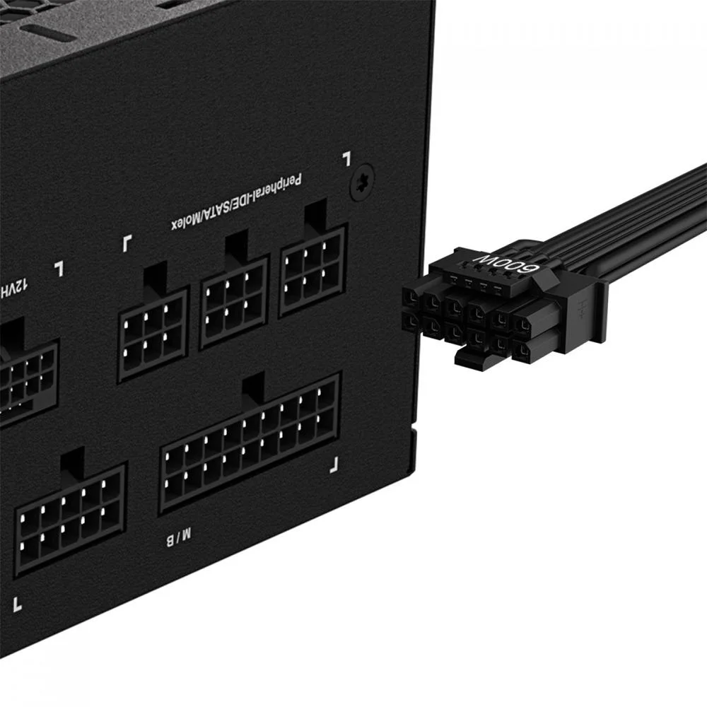 Imagem 2 de 5 do produto Fonte Gamer Gigabyte, 1000w, 80plus Gold Pg5, Modular, Pcie Gen5