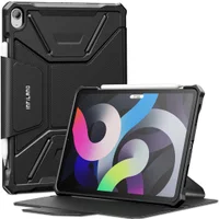 Capa Premium Flex Cover Anti Impacto Ipad Air 4, 10.9 Polegadas 2020, A2072, A2316, A2324, Função Wake Sleep Suporte Caneta - Preta