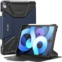 Capa Premium Flex Cover Anti Impacto Ipad Air 4, 10.9 Polegadas 2020, A2072, A2316, A2324, Função Wake Sleep Suporte Caneta - Azul