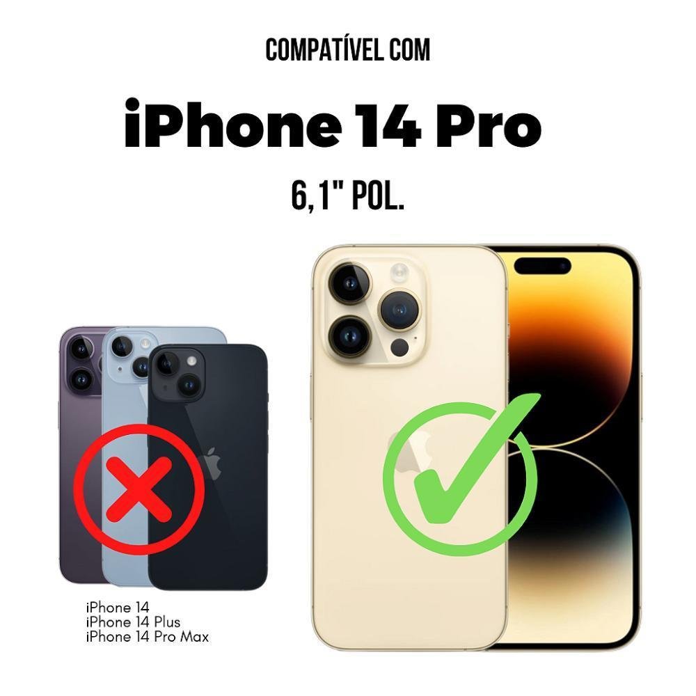 Imagem 4 de 5 do produto Película Iphone 14 Pro, Traseira Fibra Carbono Preta - Gshield