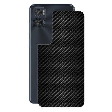 Película Para Motorola Moto E22, Traseira De Fibra De Carbono Preta - Gshield
