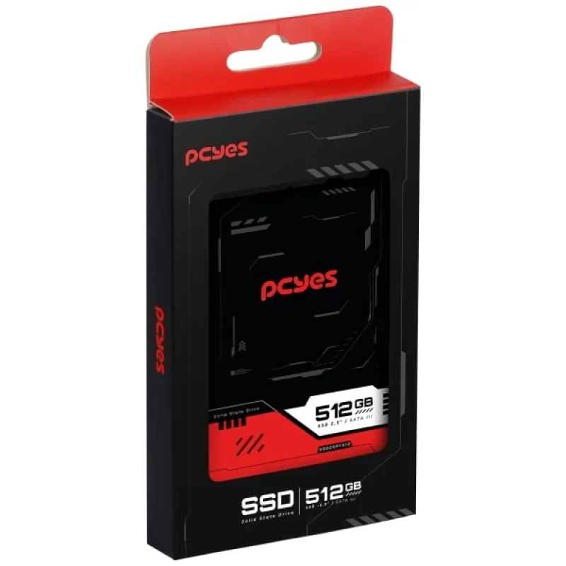 Imagem 5 de 5 do produto SSD Pcyes Py512, 512GB, SATA III 2.5 Polegadas, Leitura 550MBps E Escrita 400MBps - SSD25py512