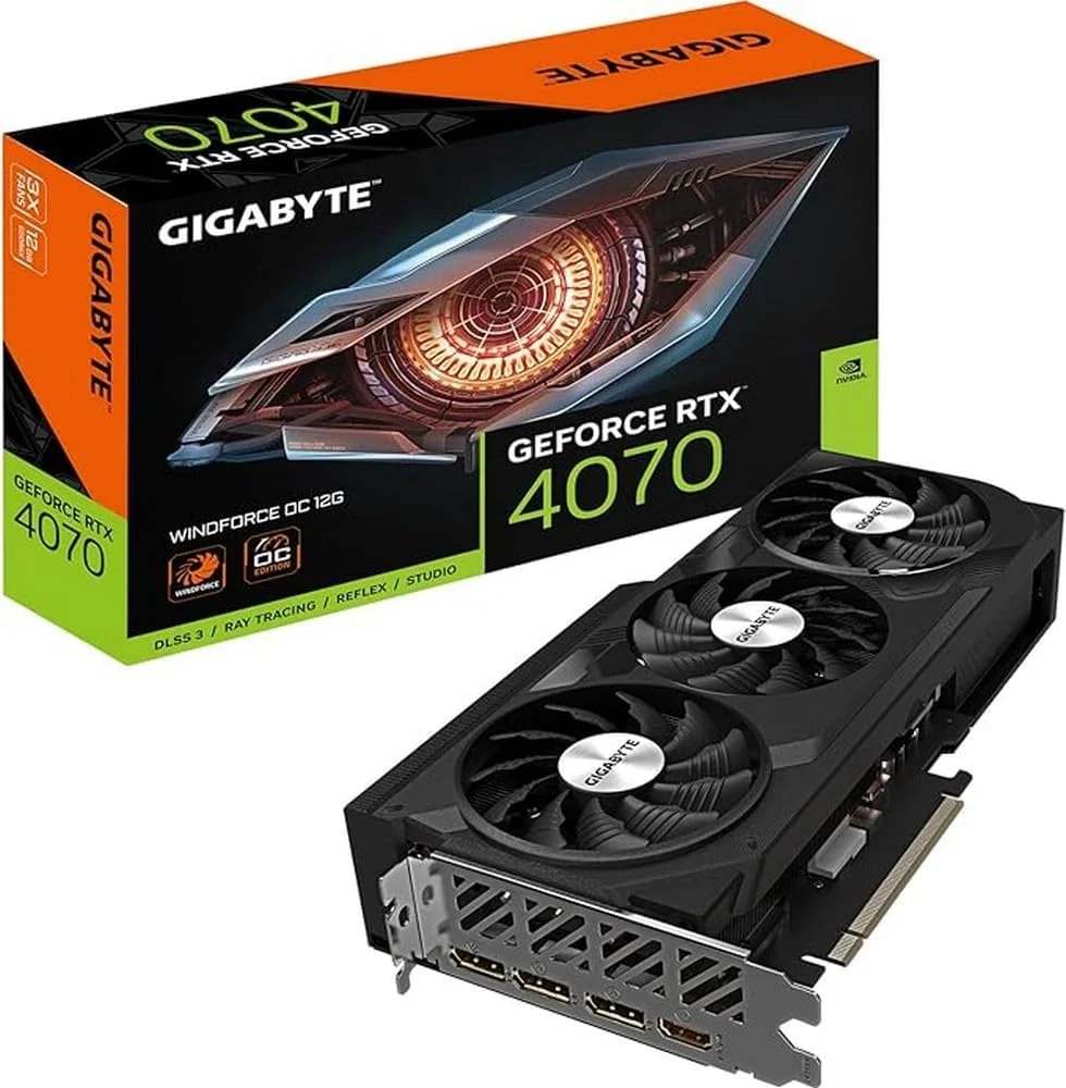 GIGABYTEギガバイト GEFORCE RTX 4070 Placa de Vídeo Gigabyte Geforce RTX 4070 KaBuM