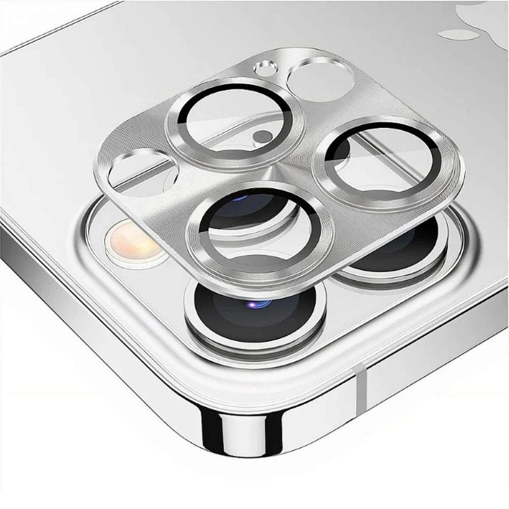 Protetor De Lente De Câmera De Alumínio Para Iphone 14 Pro Max, Prata - Gshield