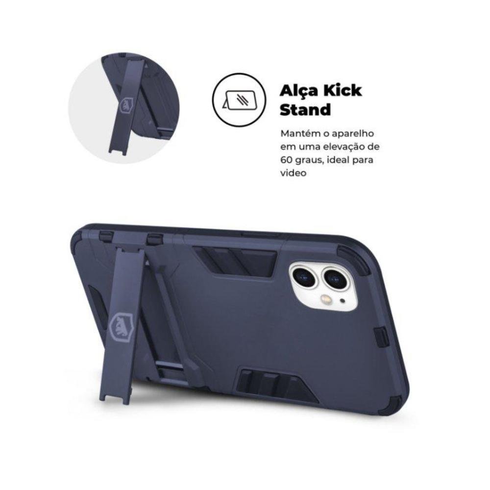 Imagem 3 de 5 do produto Kit Gshield Para Iphone 11 com Capa Armor + Película Coverage 5D Pro, Preta