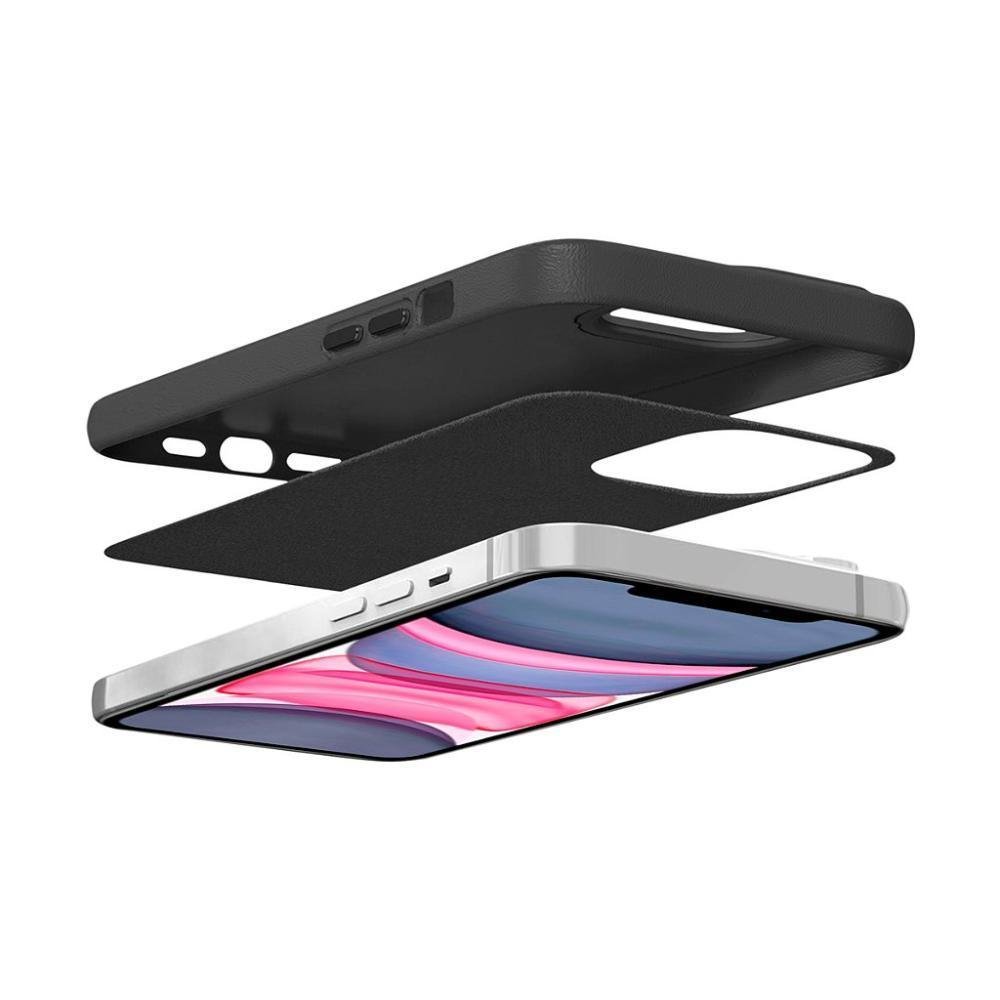 Imagem 4 de 5 do produto Kit Gshield Para Iphone 11, com Capa Couro Dual Preta E Película Coverage 5D Pro, Preta