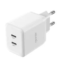 Carregador De Parece Geonav, Super Power, Gan Duo, Com 35w, Branco - Ch35pdwt