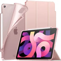 Capa Infiland, Anti Impacto, Ipad Air 4, 10.9 Pol, 2020, A2072 A2316 A2324 A2325, Função Wake, Sleep, Suporte de Caneta, Rosa