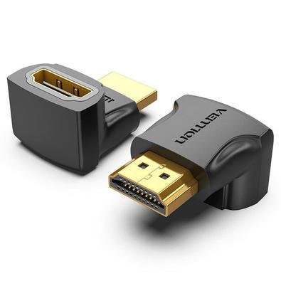 Adaptador HDMI 270º Graus Em L Macho X Fêmea, 1.4 - Vention