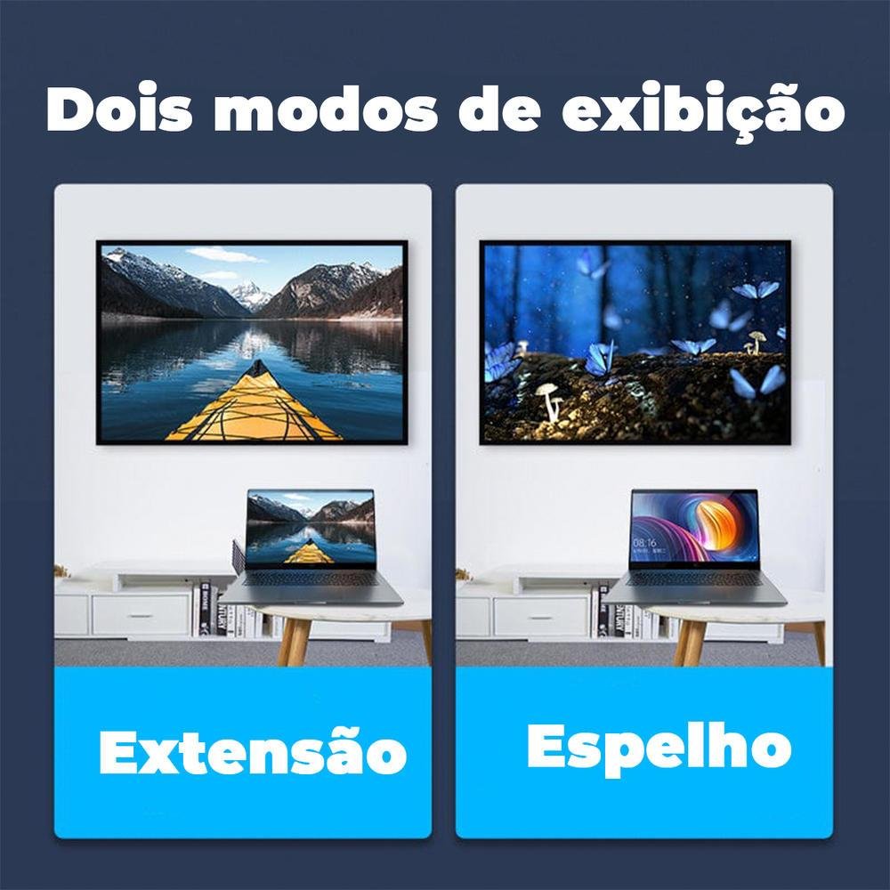 Imagem 5 de 5 do produto Adaptador HDMI 270º Graus Em L Macho X Fêmea, 1.4 - Vention