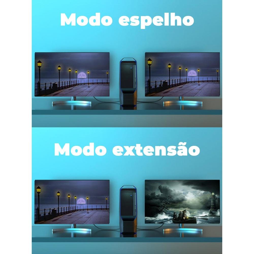 Imagem 4 de 5 do produto Cabo Displayport 1.4 8k, 60hz, 1m - Cabletime