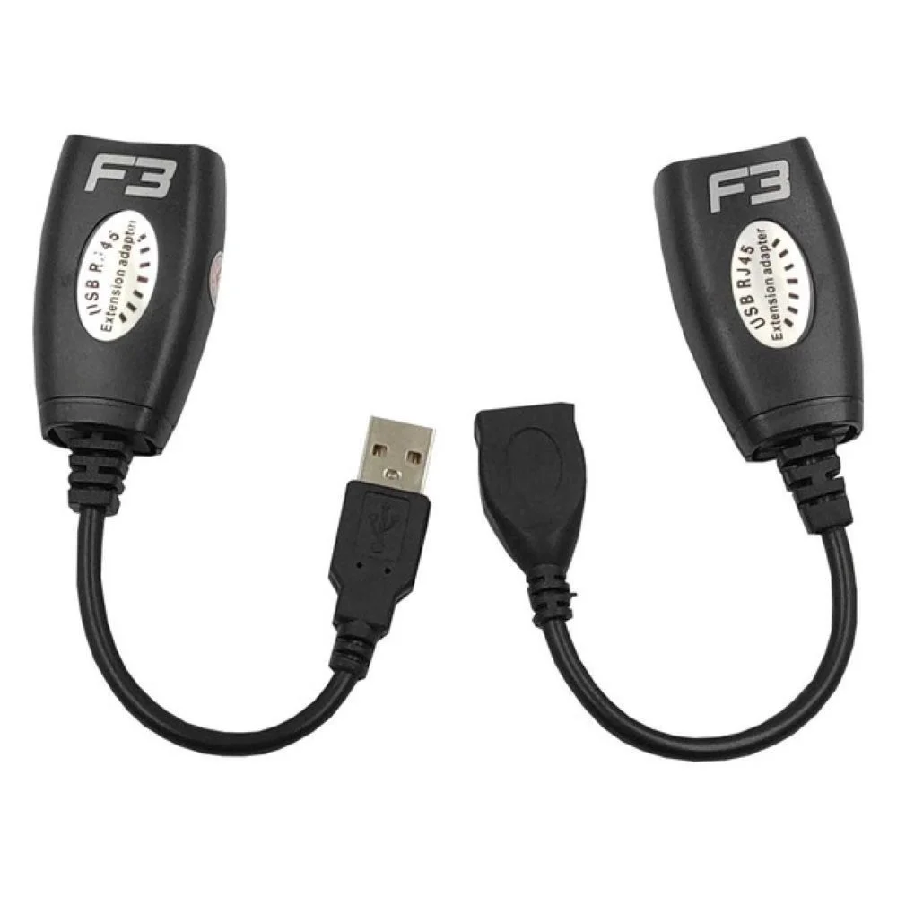 Imagem 3 de 4 do produto Cabo De Rede F3 Extensor USB Via Cabo De Rede Jc-ad-2rj45