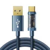 Cabo Carregador Ultra Rápido USB C, 100w, 1,2m, Azul - Joyroom