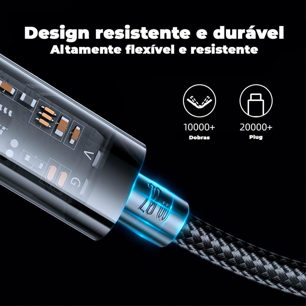 Cabo Carregador Lightning Para USB C, 20w, 1,2m, Azul - Joyroom