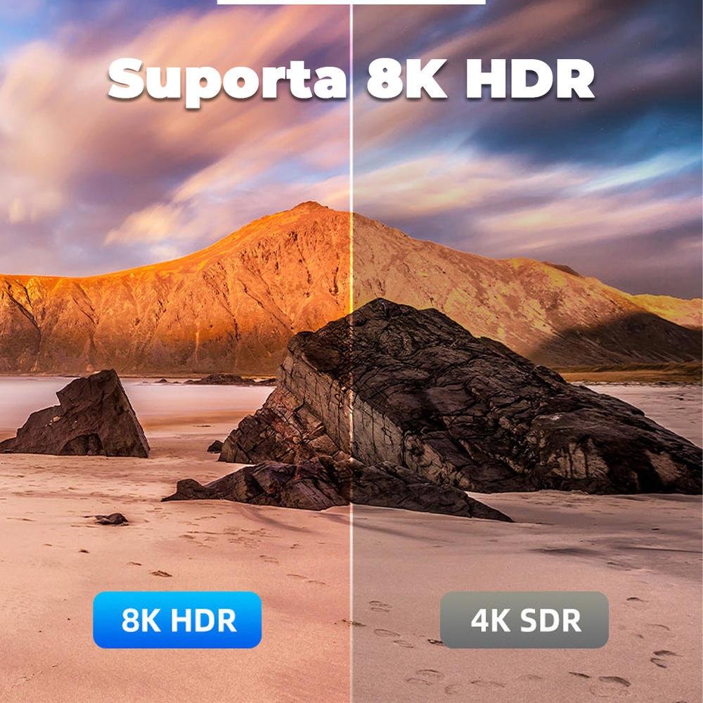 Imagem 2 de 5 do produto Cabo HDMI Cabletime, 2.1, 8k, 60hz, Para Projetor, Tv, Ps5, 3m
