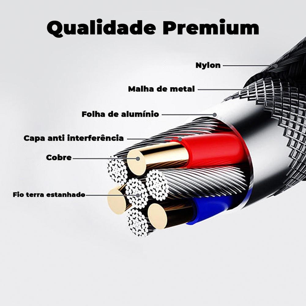 Imagem 2 de 5 do produto Cabo Extensor Extensão P2, 3,5mm, Macho X Fêmea, 30cm - Cabletime