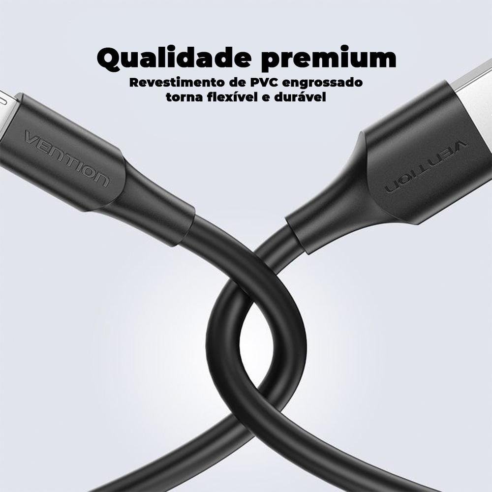 Imagem 5 de 5 do produto Cabo Micro USB, Vention V8, Celular Android, Carga Rápida, 2m