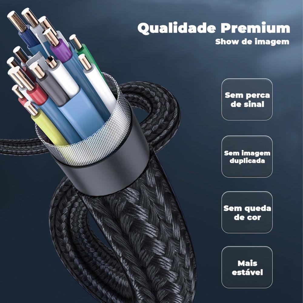 Imagem 5 de 5 do produto Cabo Mini Dp Cabletime Thunderbolt 2, Para HDMI, 4k, 60hz, 1.8m
