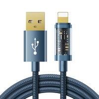 Cabo Joyroom USB, Para Lightning, 20w, Carga Rápida, 2m, Azul