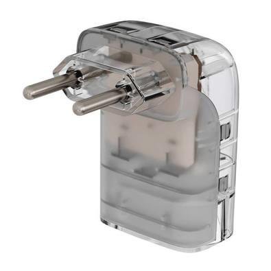 DPS Iclamper Pocket Fit, 2 Pinos, 20a, Proteção Contra Raios E Surtos Elétricos Clamper, Transparente