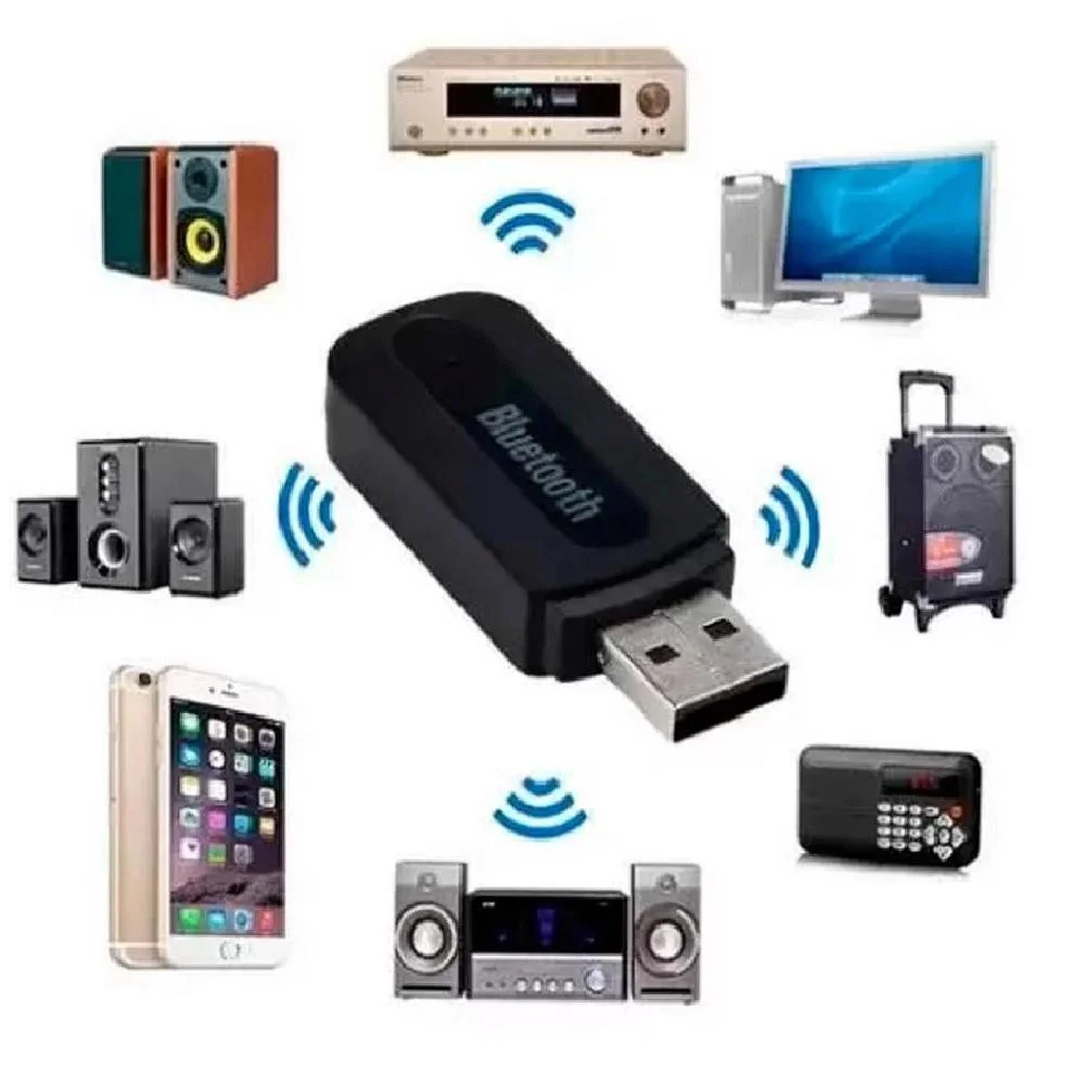Imagem 2 de 2 do produto Adaptador De Áudio Dex, Receptor De Música Bluetooth Com Cabo P2