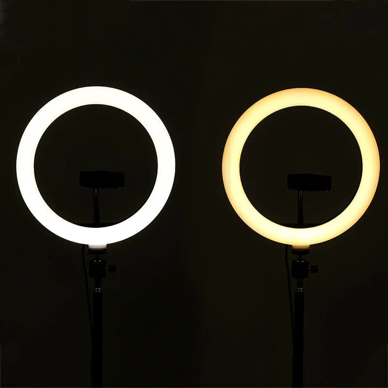 Imagem 3 de 5 do produto Ring Light Portátil Iluminador LED, USB, 26cm, 3500k 5500k + Tripé
