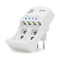 Carregador De Pilhas Aa, Aaa E Bateria Mox Cp50, 9v, Bivolt