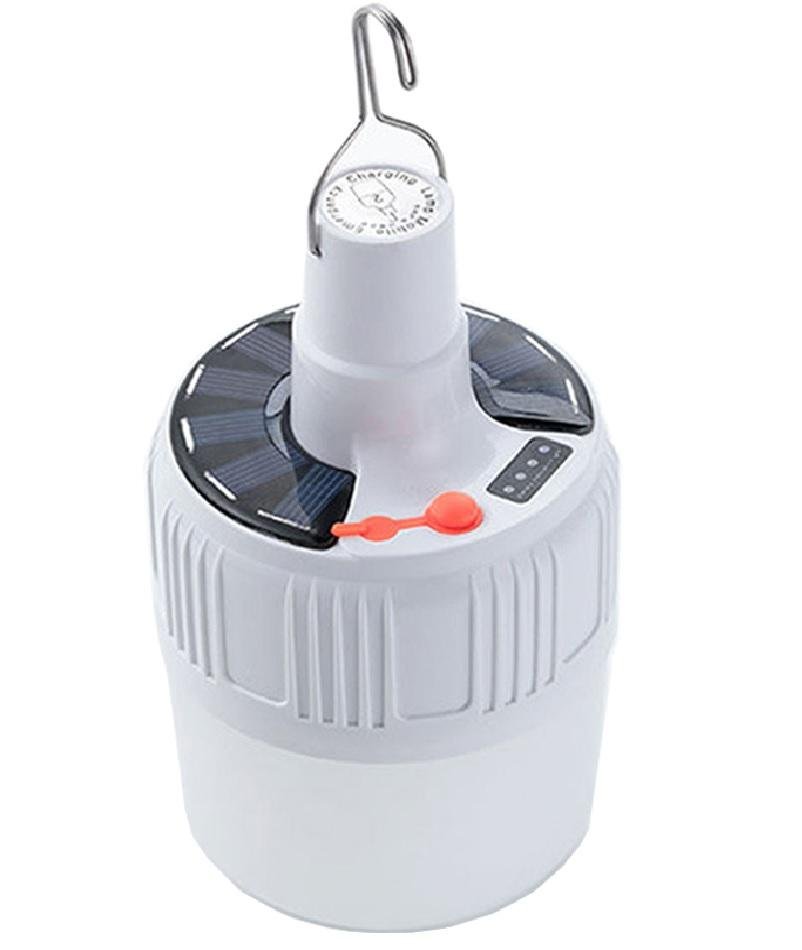 Lâmpada De Emergência Portátil, Solar, Com Bateria, 28w, Brilho Ajustável, Luz Branca