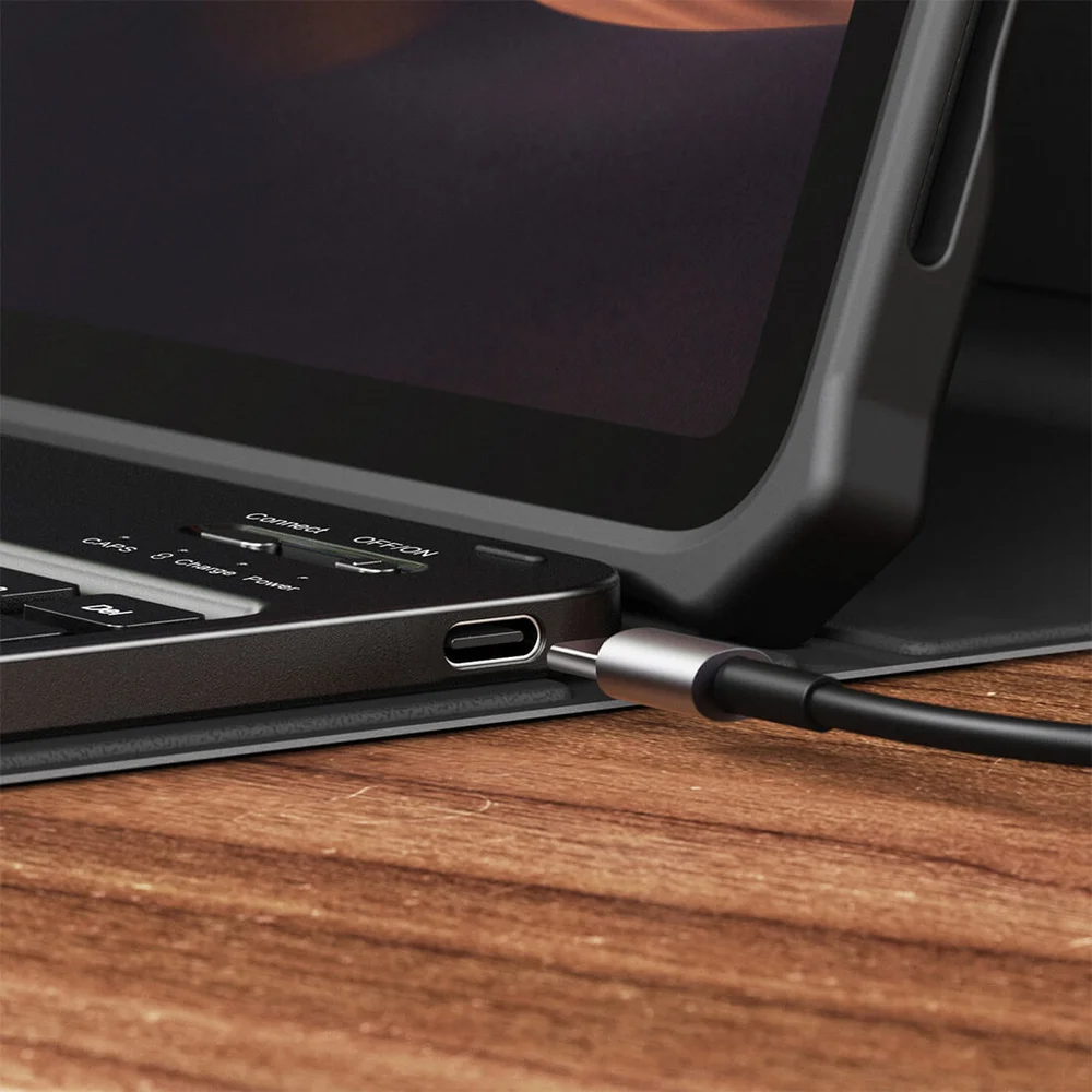 Capa Teclado Premium Infiland Ipad Air 5, 10.9 Polegadas 2022, A2588, A2589, A2591, Função Wake Sleep, Suporte Caneta