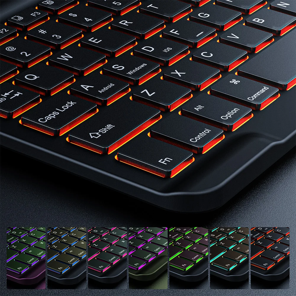 Capa Teclado Premium Infiland Ipad Air 5, 10.9 Polegadas 2022, A2588, A2589, A2591, Função Wake Sleep, Suporte Caneta