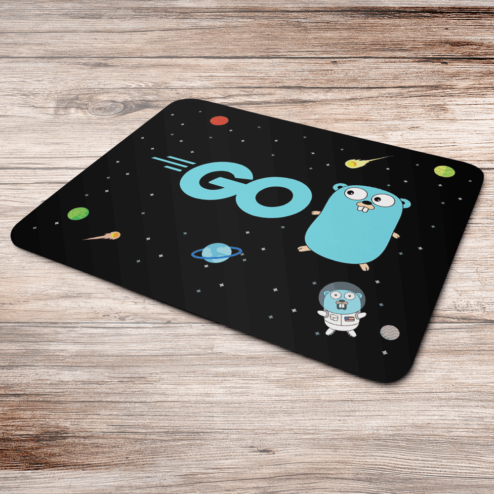 Imagem 2 de 3 do produto Mouse Pad, Dev, Go Lang, de Borracha, 24x20cm