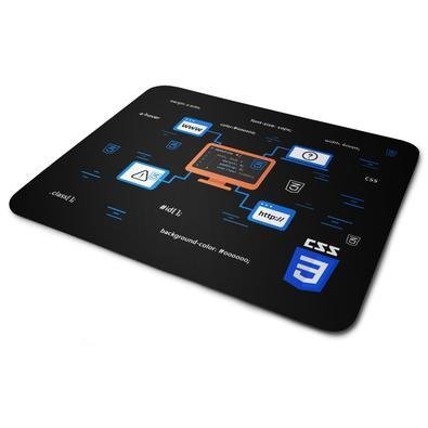 Mouse Pad, Dev, CSS 3, de Borracha, 24x20cm
