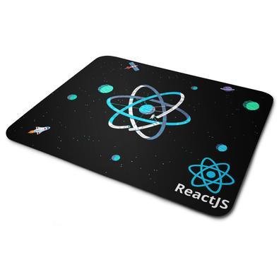 Mouse Pad, Dev, React Js, de Borracha, 24x20cm