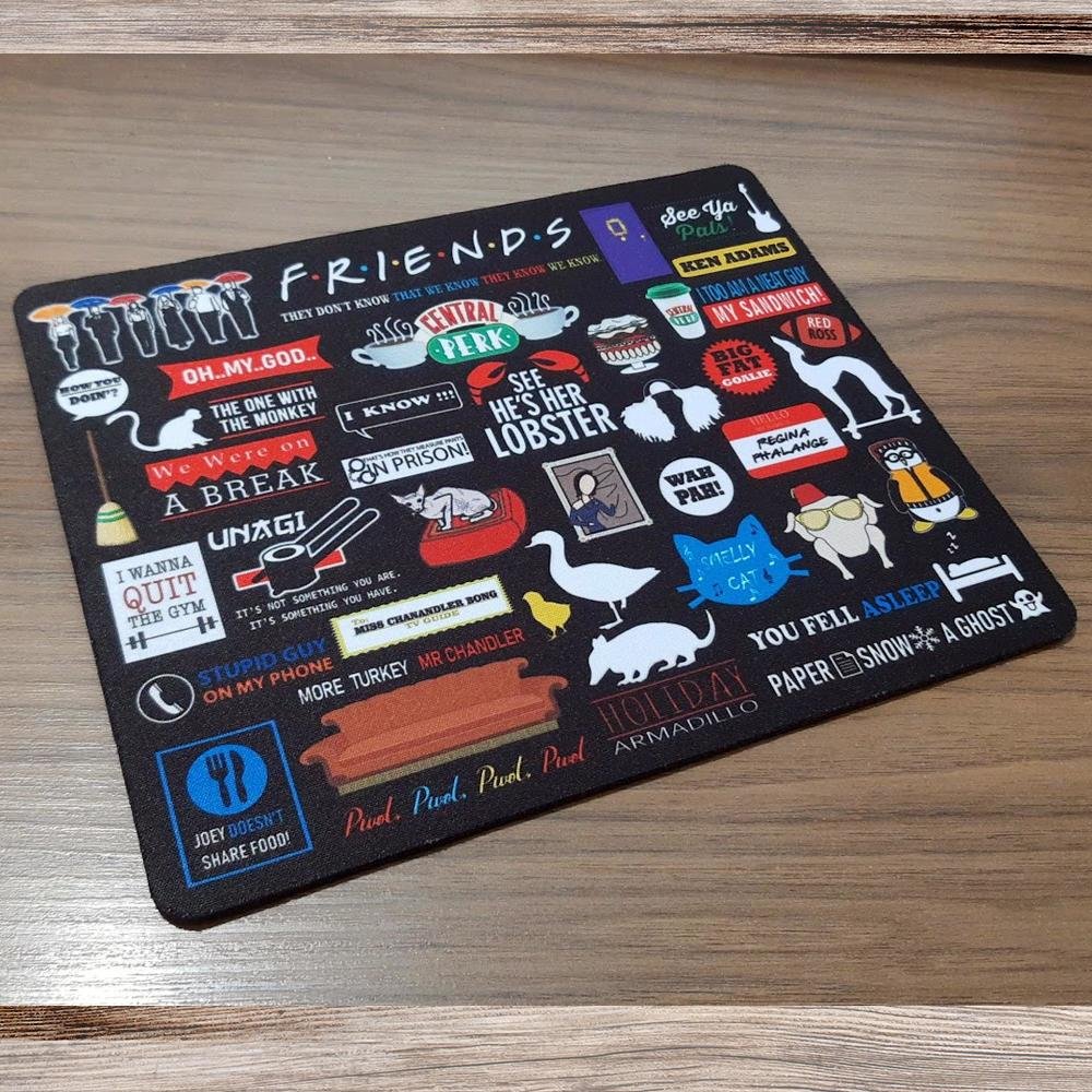 Imagem 4 de 5 do produto Mouse Pad, Dev, Icons Moments Friends, de Borracha, 24x20cm
