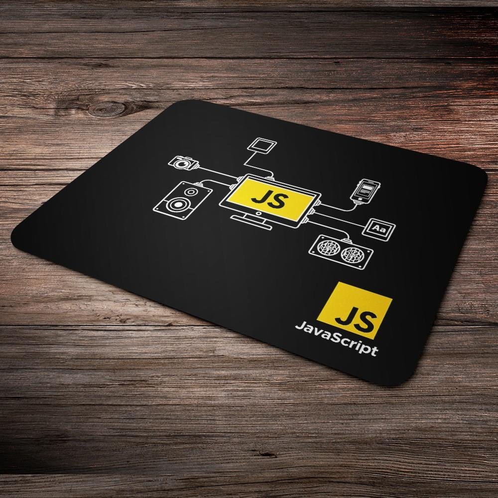Imagem 2 de 5 do produto Mouse Pad, Dev, Js Javascript, de Borracha, 24x20cm