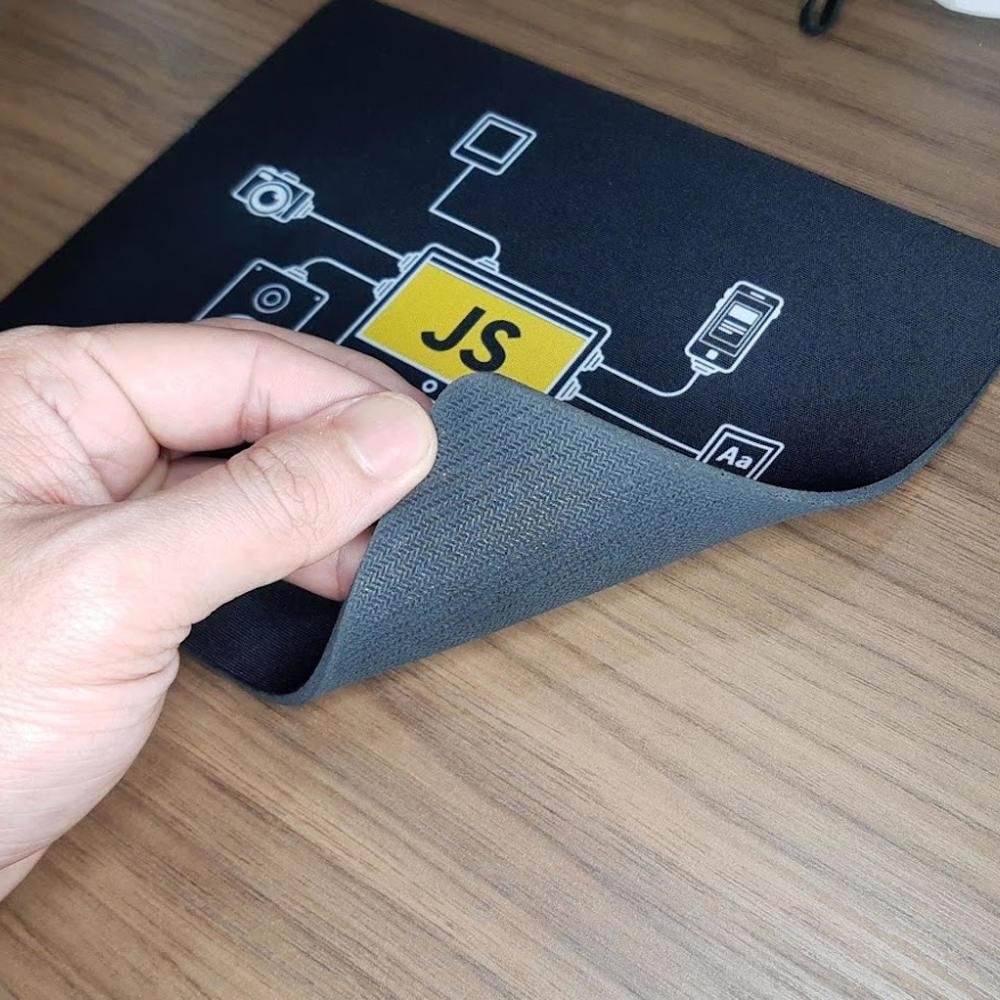 Imagem 4 de 5 do produto Mouse Pad, Dev, Js Javascript, de Borracha, 24x20cm