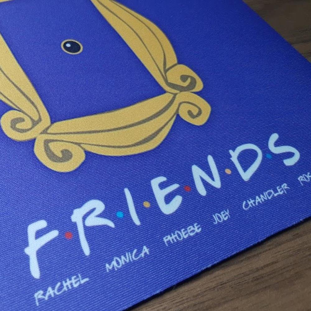 Mouse Pad, Friends, Moldura Olho Mágico, de Borracha, 24x20cm Mouse Pad, Friends, Moldura Olho Mágico, de Borracha, 24x20cm