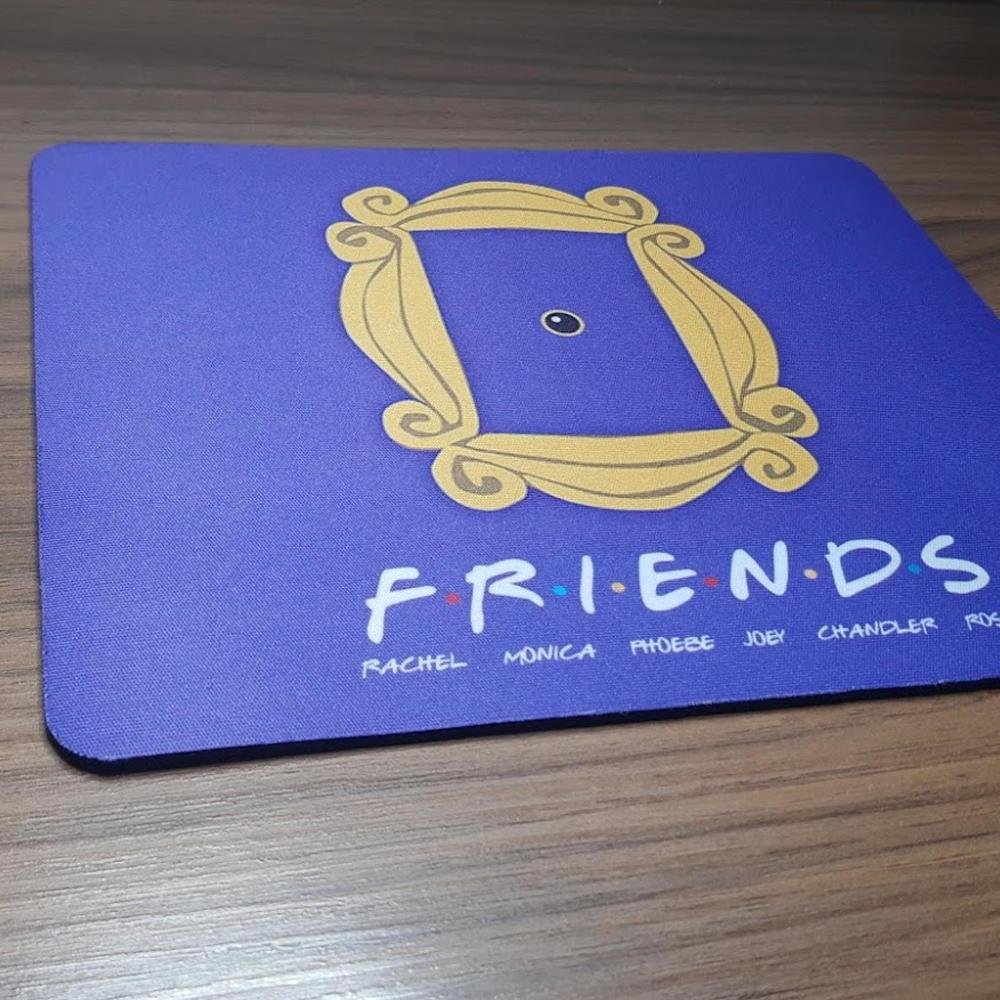 Mouse Pad, Friends, Moldura Olho Mágico, de Borracha, 24x20cm Mouse Pad, Friends, Moldura Olho Mágico, de Borracha, 24x20cm
