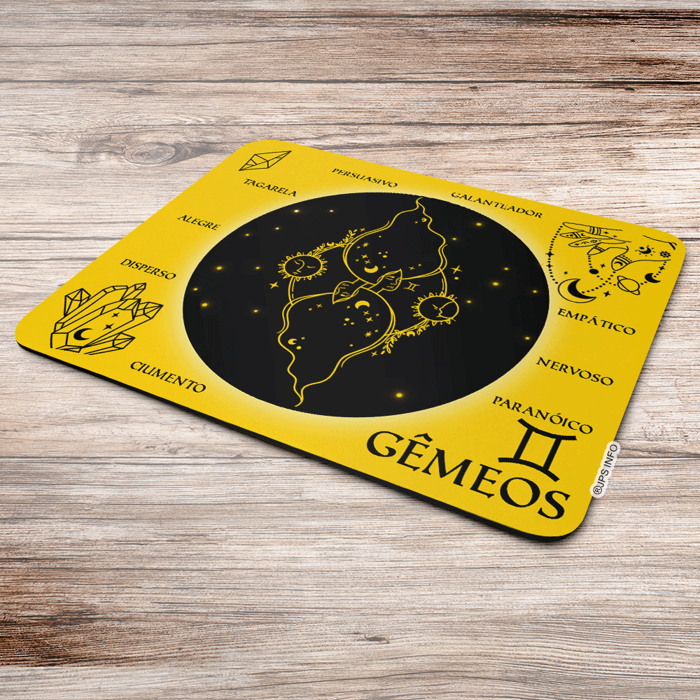 Mouse Pad Signos - Gêmeos
